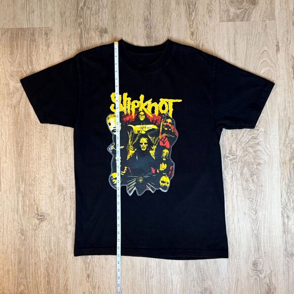 Slipknot Graphic T-Shirt Band Collage Print Black Size L Nu Metal Tee - Picture 4 of 4